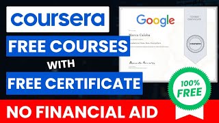 How To Get Paid Coursera Courses for FREE with Certificates in 2024  Without Financial Aid [upl. by Adihsaar412]