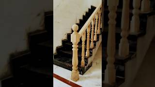 Tea good stair handle Wooden stair handle wood work interior designer [upl. by Jenness]