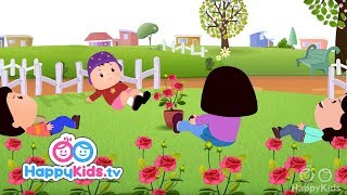 Ringa Ringa Roses  Nursery Rhymes For Kids And Children  Baby Songs  HappyKids [upl. by Ainadi]