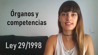 Órganos y competencias de la Jurisdicción ContenciosoAdministrativa  LEY 291998 [upl. by Kasper]