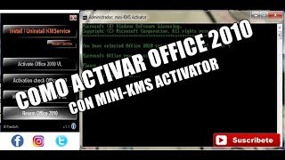 como activar office 2010 con minikms activator 2018 [upl. by Fortna]