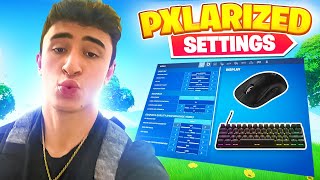 Pxlarized NEW SETTINGS amp Mouse in Chapter 5 UPDATED Fortnite Setup [upl. by Arehsat838]