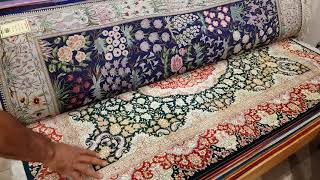 Tehran  handmade silk carpets from Qom [upl. by Allesig]