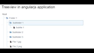 Treeview in AngularJS application [upl. by Ruella]