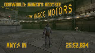 Oddworld Munchs Oddysee Any in 2552834 IGT [upl. by Ahscrop]