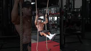 Weighted Lsit rope climb core abs workout calisthenics bodybuilding [upl. by Kneeland]