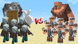 Warden vs Villager and Pillager Alliance Minecraft Animation Movie [upl. by Jeffery]