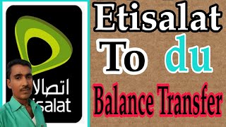 How to get Etisalat to DU balanc transfer [upl. by Anaujat735]