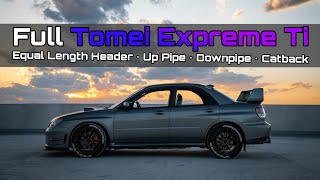 2006 STI  Full Tomei Exhaust System from Headers back  BEST Sounding STI [upl. by Spragens]