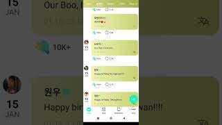 01162024 weverse update Seventeen members greetings for Boo Seungkwans Birthday seventeen [upl. by Hareenum256]