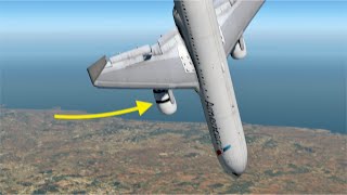 Reverse Thrust Deployment In Midair Causes PLANE TO SPIRAL To Ground [upl. by Innej]