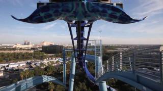 Manta Roller Coaster Front Seat POV Sea World Orlando HD [upl. by Zsazsa12]