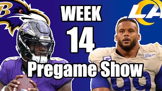 RAVENS VS RAMS PREGAME SHOW RAINY DAY DONT CARE LETS PLAY FOOTBALL [upl. by Mis]