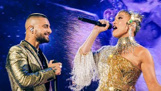 Marry Me  Jennifer Lopez sings with Maluma Scene 2022 Movie Clip [upl. by Nosidda]