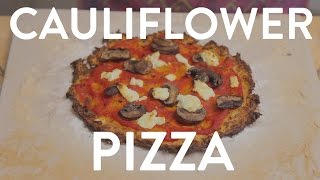 The Best Cauliflower Pizza Crust EVER Healthy Dinner Recipe Gluten Free [upl. by Warden]