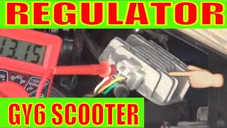 Scooter  Motorcycle rectifier regulator Gy6 150cc [upl. by Donata]