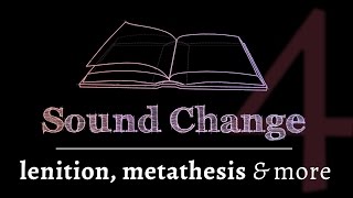 Sound Change  Various Changes part 4 of 5 [upl. by Yesima]