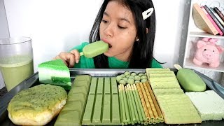 MUKBANG GREEN TEA  GREEN TEA PARTY [upl. by Lorette]