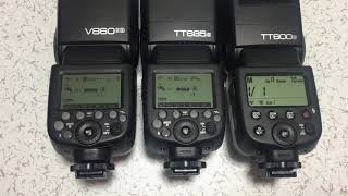 GODOX TT600 TT685 V860ⅱ チャージ速度比較 [upl. by Blankenship]