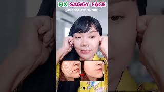 ONLY 1 EXERCISE  FIX SAGGY FACE AND DROOPY CHEEKS [upl. by Htebazileyram]