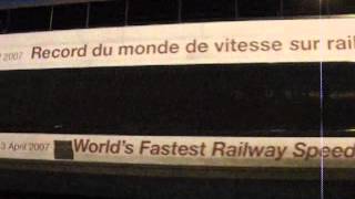 Rame tgv du record à Bourg en Bresse [upl. by Nosyt]