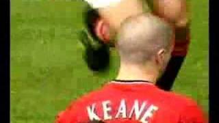 Roy Keane Ends Hålands Career In Manchester Derby [upl. by Yatnoed]