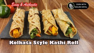 Kolkata Kathi Roll Recipe Tasty amp Filling  Easy Snack Recipe  Cook with Malini Goyal [upl. by Raybourne]