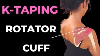 How to treat Shoulder pain  rotator cuff and bursitis with Kinesiology taping techniques [upl. by Palecek]