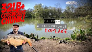 24hrs At Whelford Pools Top Lake  32lb Cotswolds CHUNK  Martyns Angling Adventures [upl. by Anyal175]