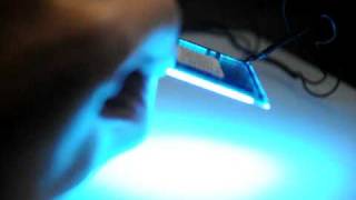 Blue OLED light panel from Philips [upl. by Okihcas]