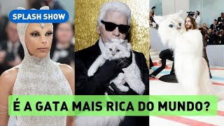 Met Gala 2023 Choupette gata de Karl Lagerfeld é homenageada por Doja Cat Jared Leto e Lil Nas X [upl. by Mossman]