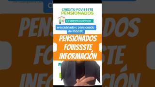 Fovissste para pensionados noticias pensionissste pension issste [upl. by Delphine922]