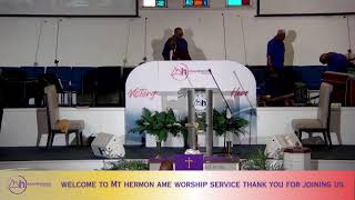 Mt Hermon AME Church Sunday Worship Service [upl. by Nnylyaj559]