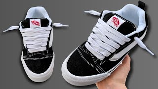 HOW TO LACE KNU SKOOL VANS BEST WAY [upl. by Nylarahs]