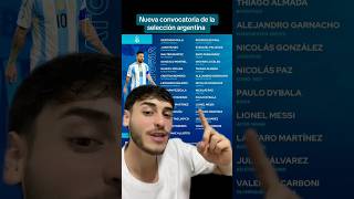 Nueva convocatoria seleccionargentina messi convocatoria scaloneta eliminatorias [upl. by Adnofal]