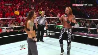 WWE RAW 23072012 Lita vs Heath Slater APA Return  YouTube [upl. by Nnylecyoj]