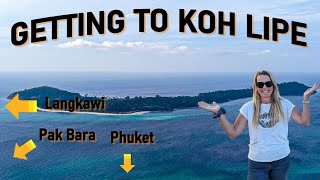 Getting to Koh Lipe  your options explained with full details of the Langkawi ferry [upl. by Kaylil]