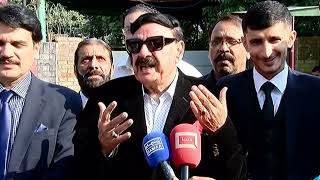 LIVE  PTI Protest  Sheikh Rasheed Defends Imran Khan Bold Statements in Latest Media Talk [upl. by Esnahc]