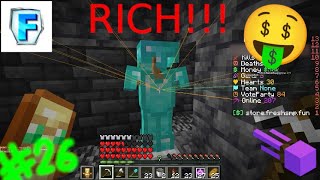 Raiding 2 RICH BASES on Fresh SMP cheating on Fresh SMP 26  Meteor Client [upl. by Elinnet]