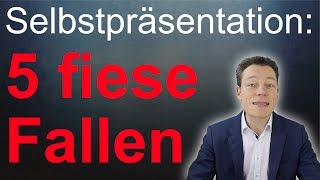 Vorstellungsgespräch 5 fiese Fallen der Selbstpräsentation [upl. by Elylrac468]