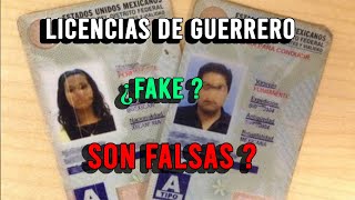 Licencia de conducir del estado de GUERRERO en la CDMX ¿SIRVE  Como saber si mi licencia AUTENTICA [upl. by Annairol]