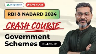 Govt Schemes 2024  RBI Grade B 2024 Notification  NABARD Grade A  Current Affairs  Anuj Jindal [upl. by Kerekes]