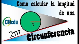 Como calcular la longitud de una circunferencia [upl. by Sanyu584]