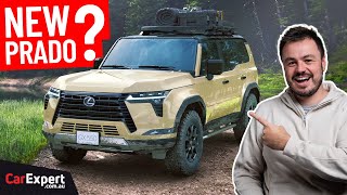 Allnew Toyota LandCruiser Prado first look 2024 Lexus GX revealed [upl. by Salomi]