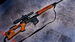 SVD dragunov airsoft sniper reviewschooting [upl. by Derfnam748]