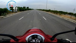 Bajaj Chetak Electric TOP SPEED ACCELERATION BRAKING TESTED [upl. by Anastasius]