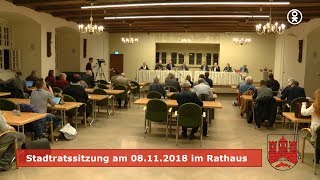 Stadtratssitzung am 08112018 [upl. by Herwig]