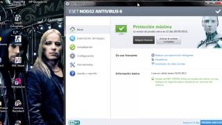 Como Instalar y crackear Eset nod32 antivirus 6 [upl. by Ahcsim]