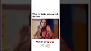 when my bestie gets marride😍 her mother reaction [upl. by Francis]