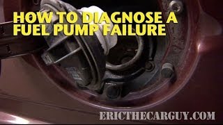 How To Diagnose A Fuel Pump Failure  EricTheCarGuy [upl. by Scopp]